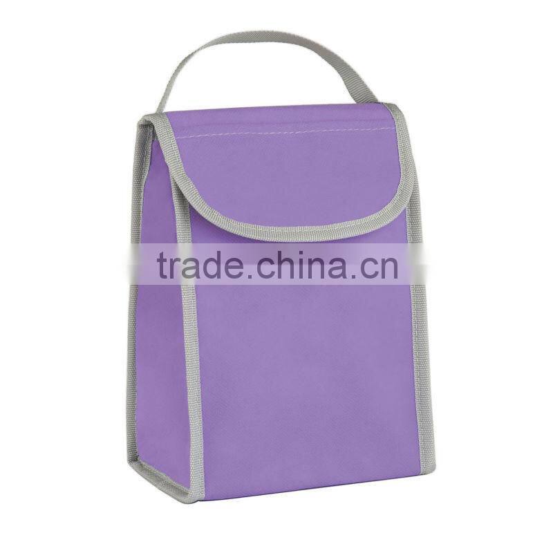 Non-Woven Folding Identification Lunch Bag- Red