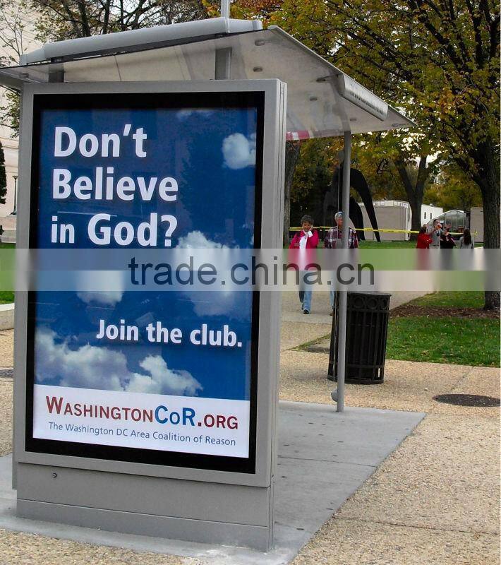 Screen printing bus stop billboards