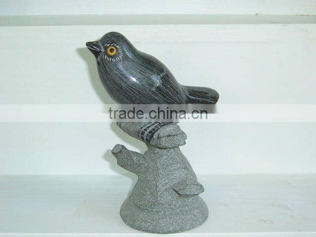 Granite lion sculpture