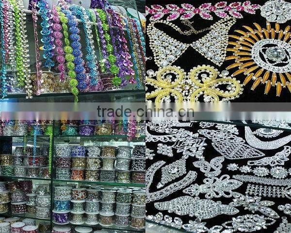 AB Fancy Stones Rhinestone Bikini Connectors Seasofbeauty