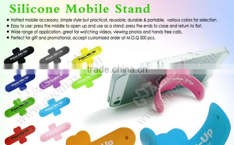 Customized OEM telecom gift silicone phone stand for Samsung