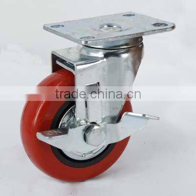 4'' Fixed PP caster with double ball bearing