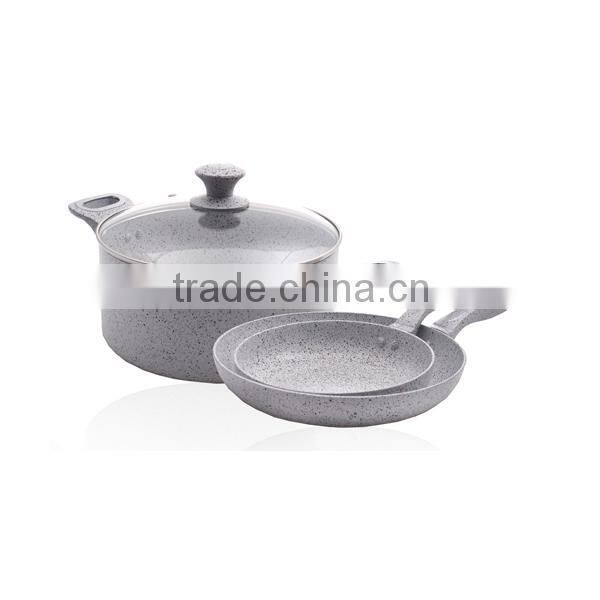 Marble coating fry pan / stockpot