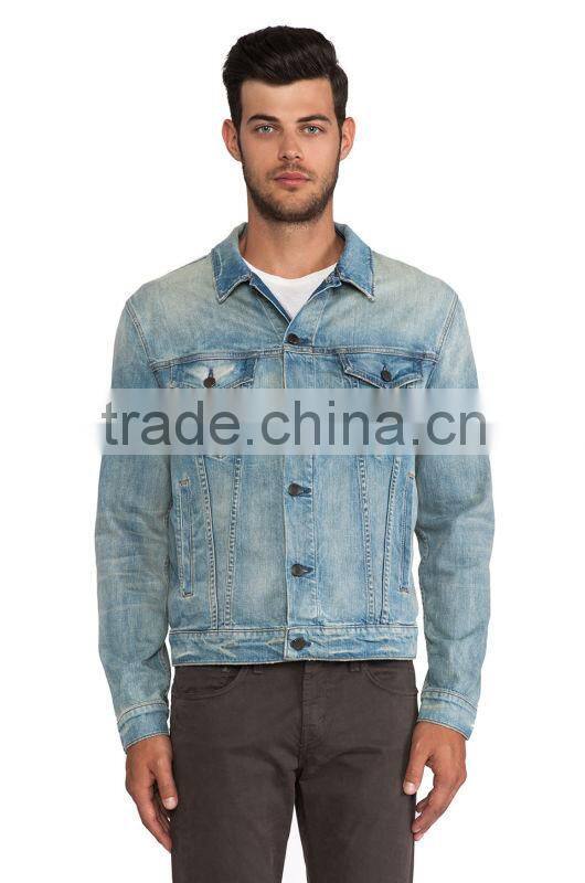 2015 fashion jacket blue denim jacket men jacket JXF040