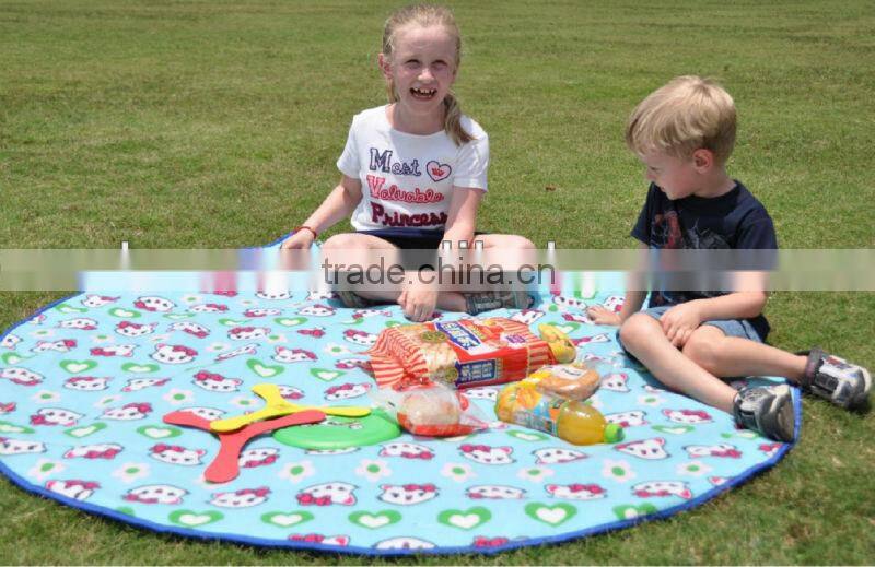 Funny waterproof multifunctional picnic bag/picnic mat/blanket mat