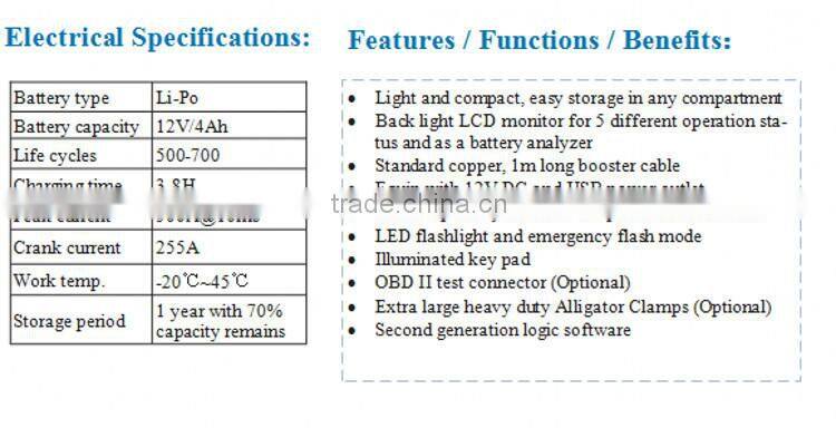 mini battery jump starter 12v car jump starter power all