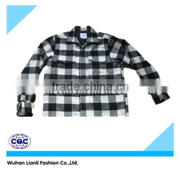 padded mens winter warm plaid shirt with flannel