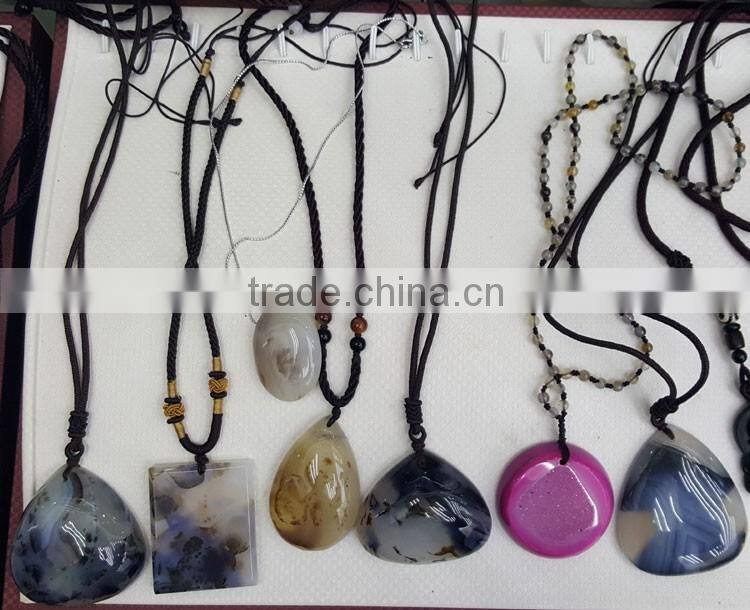 Wholesale Druzy Agate Pendants Agate Gemstone Jewelry