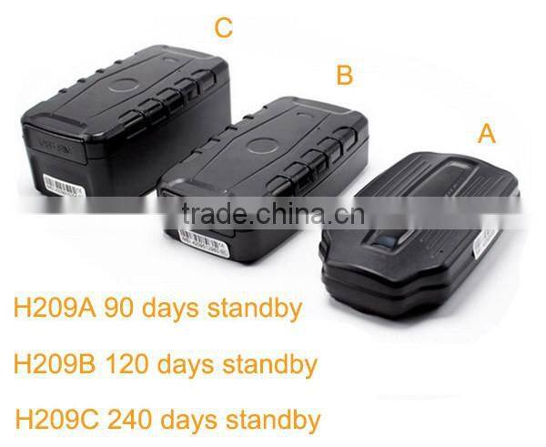 Long battery standby car gps tracker with light Sensor