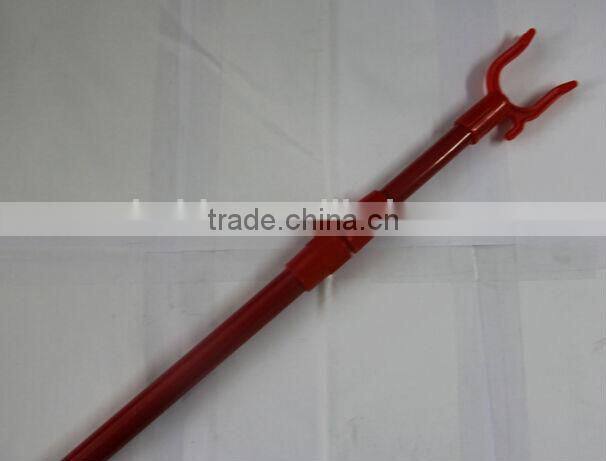 Telescopic cover metal handle with Cloth hanger fork in high quanlity