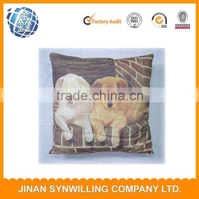 100% cotton linen custom printed colorful design photo print cushion cover