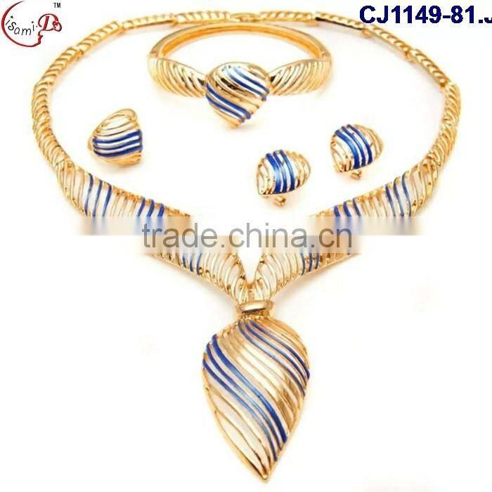 CJ1149-(74-79) different color jewelry gold plating wedding/evening party ladies jewelry set