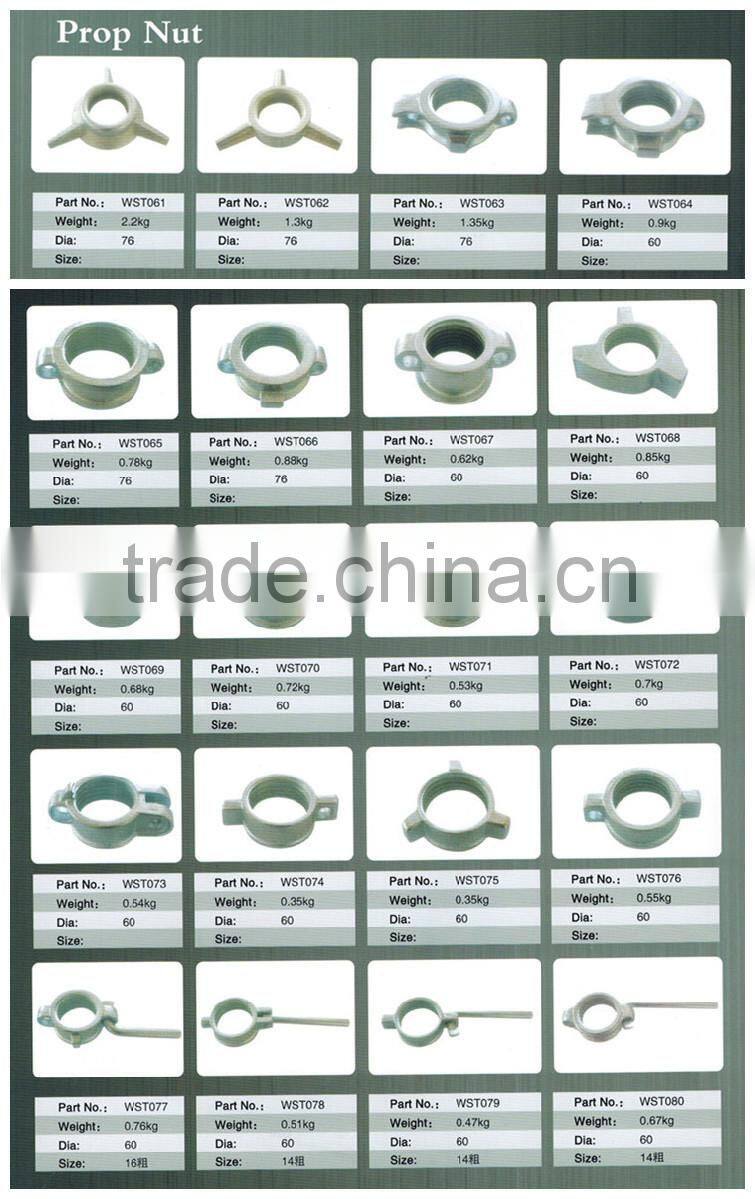 High Quality Scaffolding Prop Sleeve with Prop Nut/Scaffold Steel Prop Sleeve