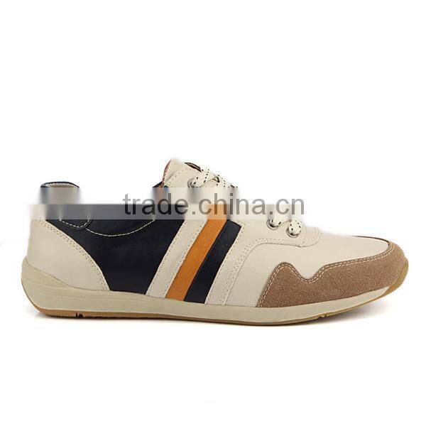 Latest men shoes pictures Outdoor comfortable PU leather shoes cheap price lace up flat PU leather casual shoes for men