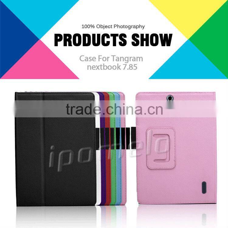 Flip leather tablet case leather tablet case for nextbook 7.85