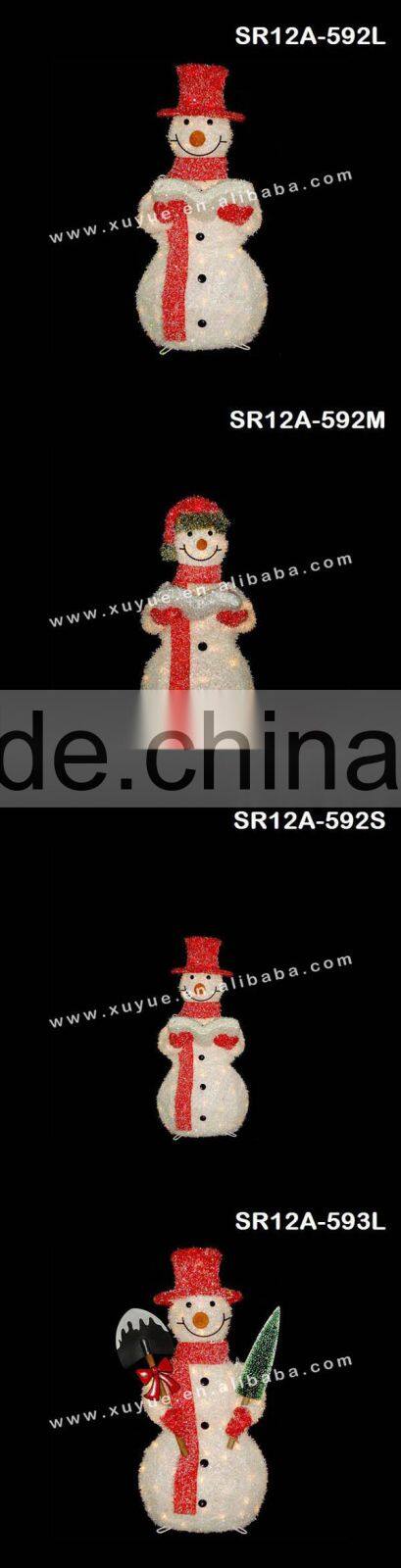 LED silver christmas Snowman light/ golden Christmas santa light (Outdoor MOQ: 200PCS GS/CE/UL)
