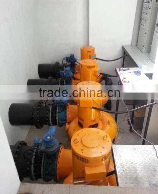 Vertical Tubular water turbine generator for small power plant