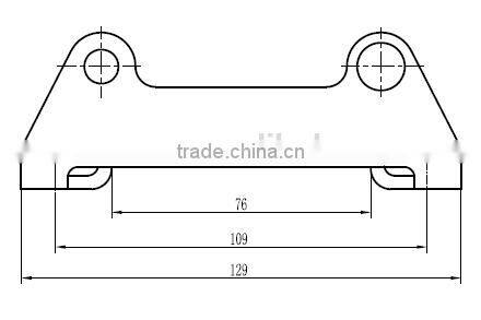 4-way ATV steel roller fairlead
