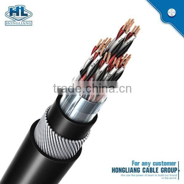 individual over screen instrument cable 0.25 0.35 1.5mm2BS DIN SWA/PVC aluminium-plastics /copper wire braiding