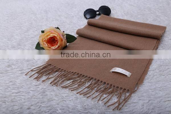 soft and warm camel cashmere scarf