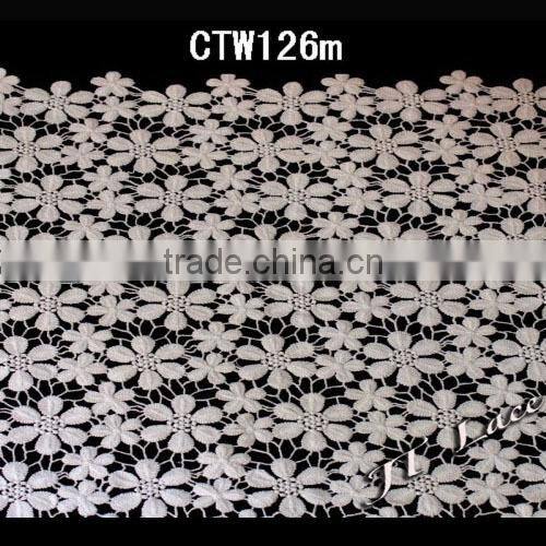 Embroidery lace curtain fabric/ decorate laceCTW121m