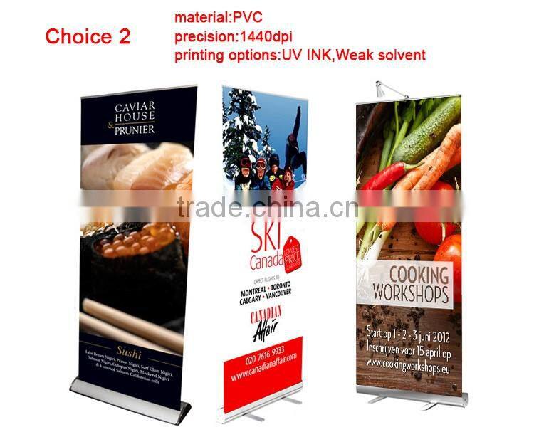 roll up horizontal banner indoor stand up advertising
