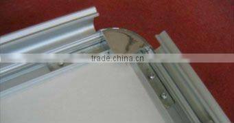 Hotsell indoor advertising board frame with round corner, aluminum advertising frame