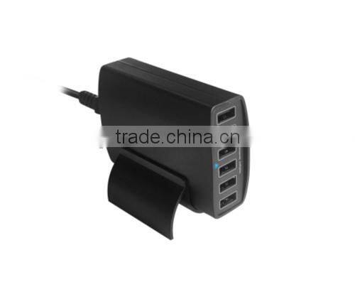 China Factory 5-6 port Intelligent usb travel charger 12A