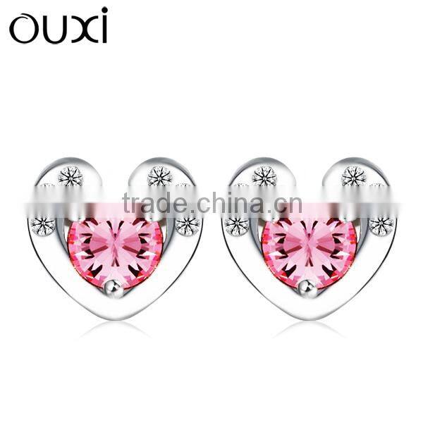 OUXI wholesale unique girls crystal earring jewelry Made With Crystal Y20261