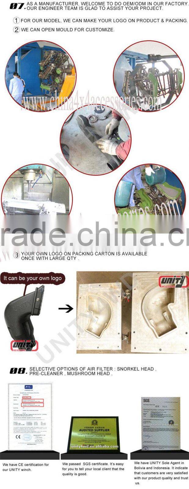 2016 Hot sale China 4x4 manufacturer pickup snorkel for Hilux vigo