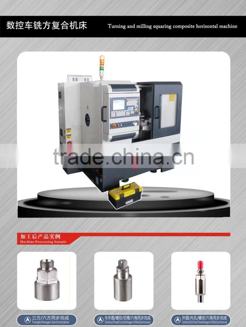 Siemens 808D CXF-W40 cnc lathe with turning polygon machine