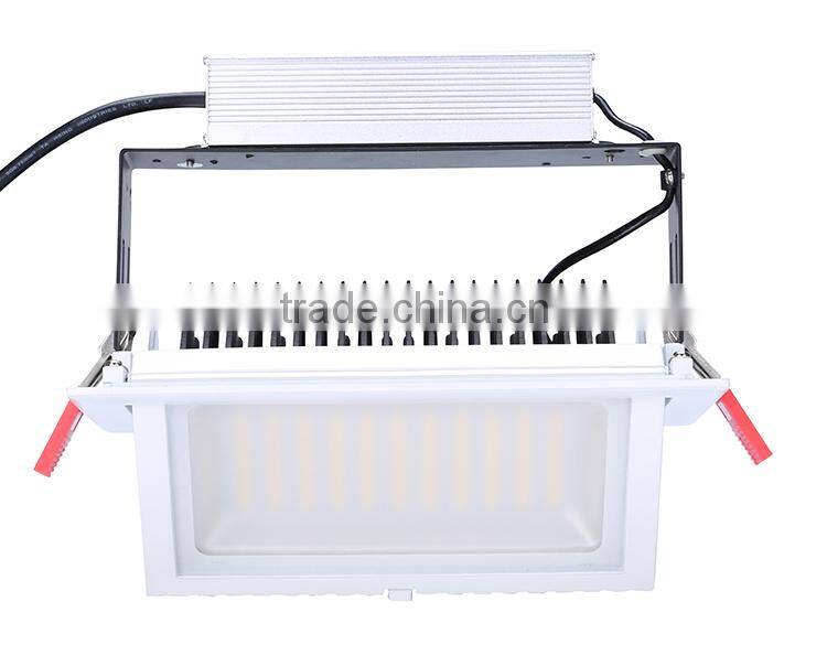 Samsung smd rectangular downlight 100lm/w quality led downlight square 48w