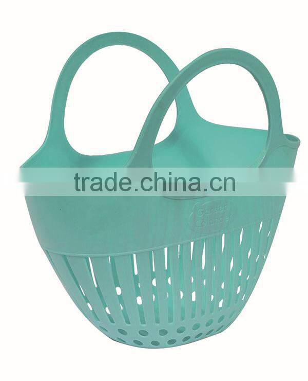 Plastic Storage Basket with Handle for Shopping