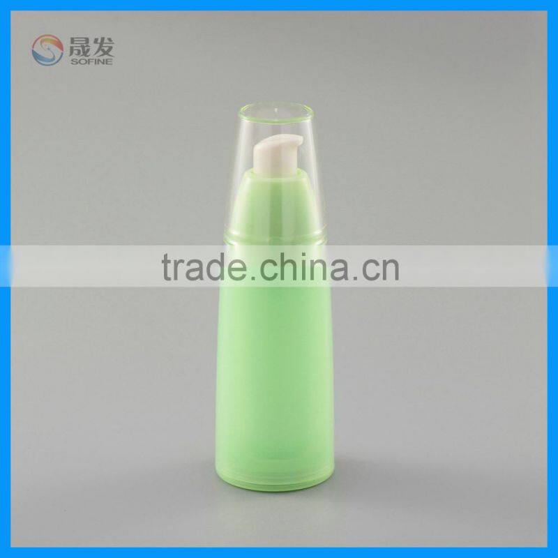 Supply green / any color 50ML plastic cosmetic lotion pump bottle