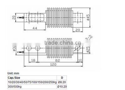 belt scale used bellow type load cell -GS339