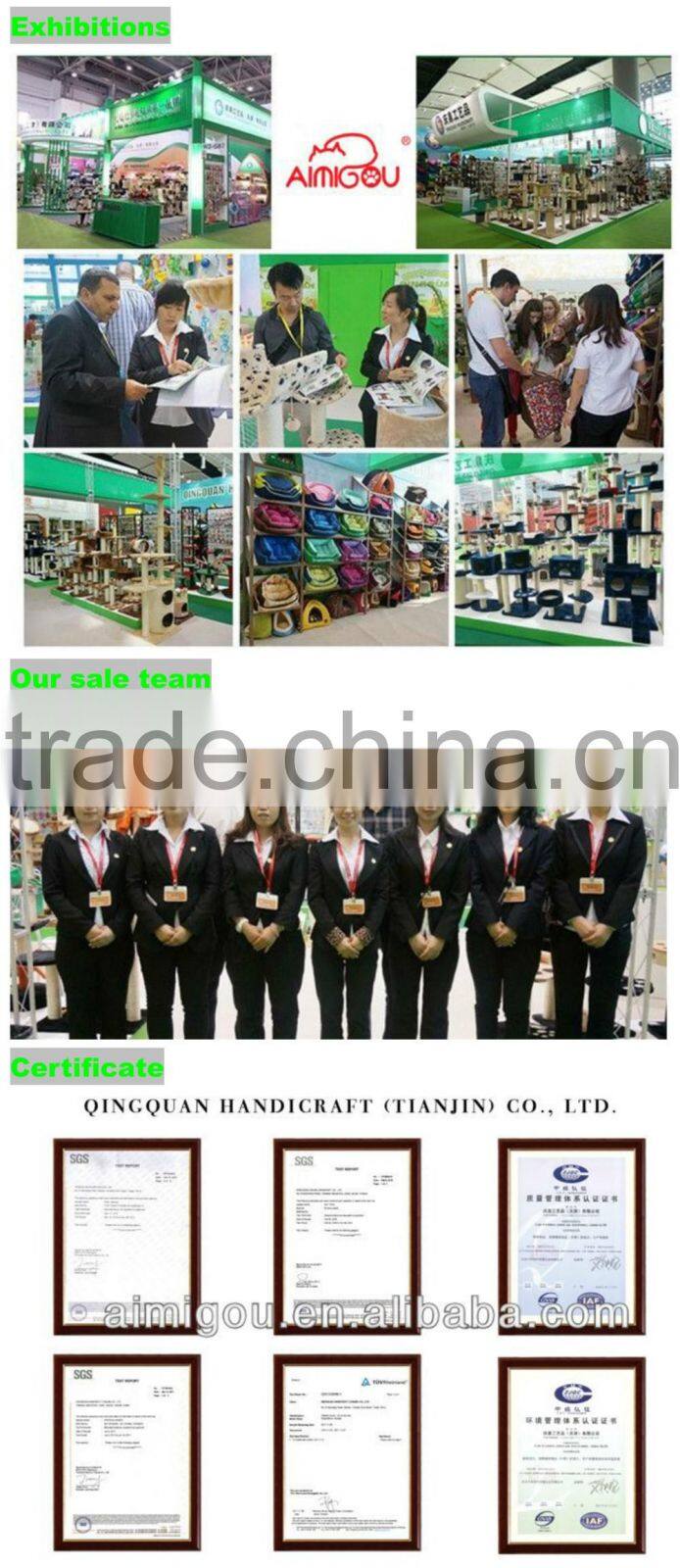 QQPET Factory Direct Wholesale Sisal Cat Tree Condo Sisal Cat Trees