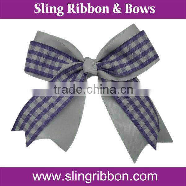 2015 Handmade Plaid ribbon Barrettes Hair Clips For Women