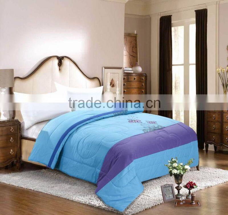 Elegant wholesale cotton summer quilt/polyester batting quilt sets cheap