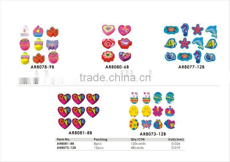 Stationery Color Soft Eraser/soft rubber eraser/pencil eraser