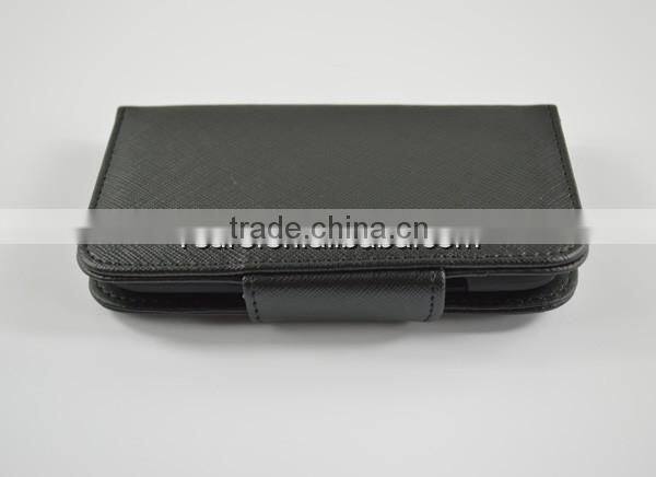 2014 Wholesale leather flip case for LG F90 with two credit card slots