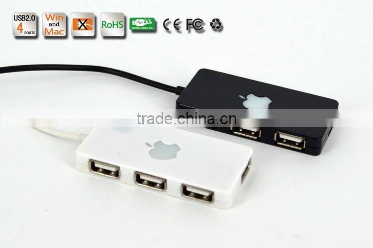 Slim shape 4 port usb 2.0 hub, usb hub combo card reader driver