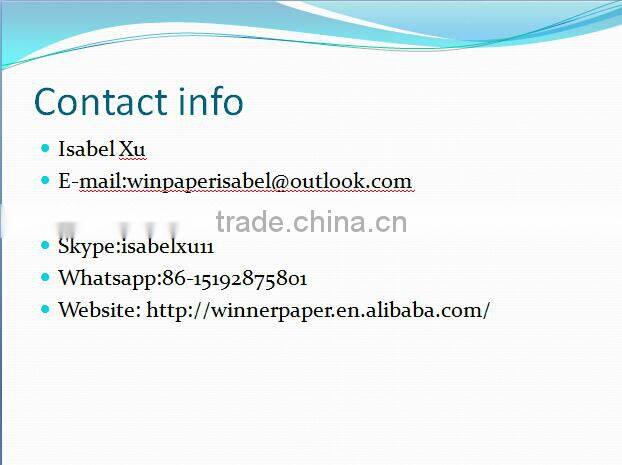 water based glue cast coated sticker paper for plastic bottles