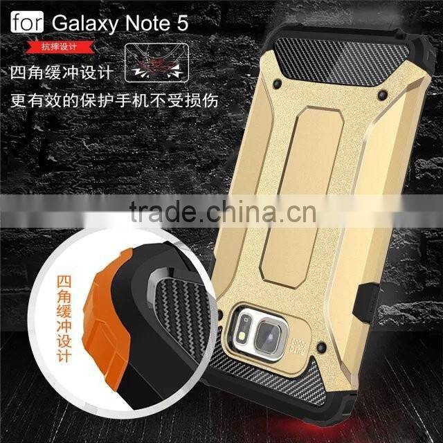 Hybrid Armor Style Dual Layer Rugged TPU+PC Case cover for Samsung note 5, for Samsung Note 5 Combo Case