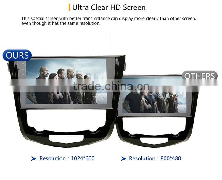 Cheap 7 inch Android 5.1.1 OBD2 Black colored car dvd GPS navigation for Nissan X Trail Qashqai 2014 2015