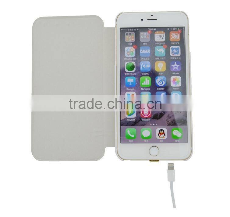 For iPhone 6s plus Solar Battery Case,4200mAh Portable Solar Power Bank Backup External Battery Charger Case For iPhone 6 Plus