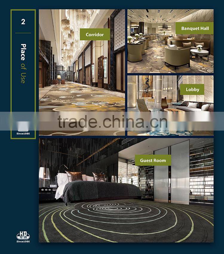 Machine Made Digital Technology Solution Dyed Nylon Carpet