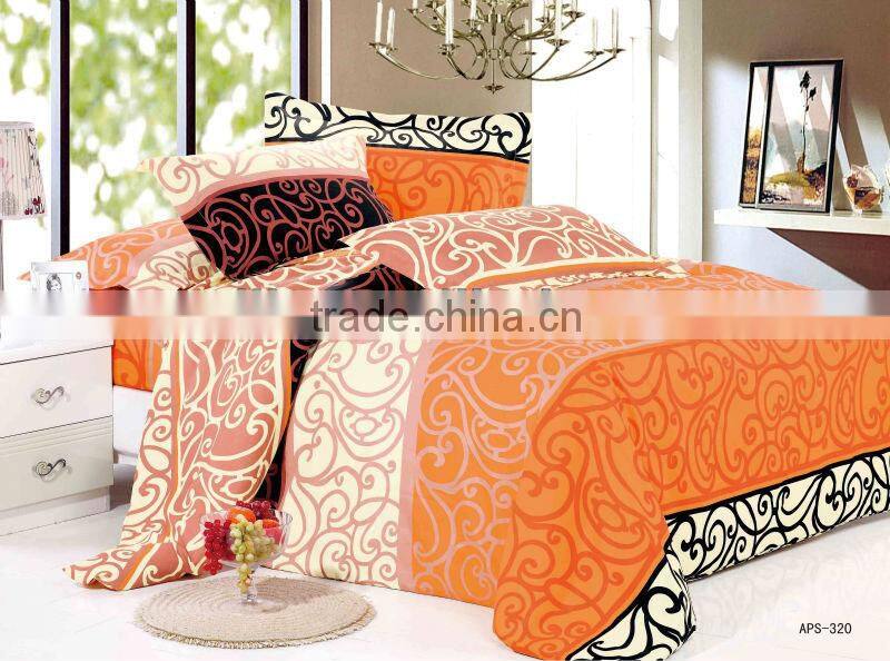 two sides brushed printed quilted fabric