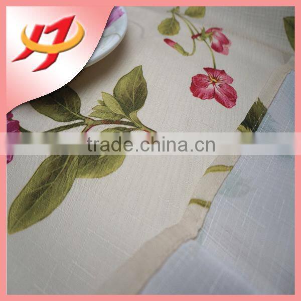 Custom printed hotel and restaurant textiles polyester waterproof cloth table cloths