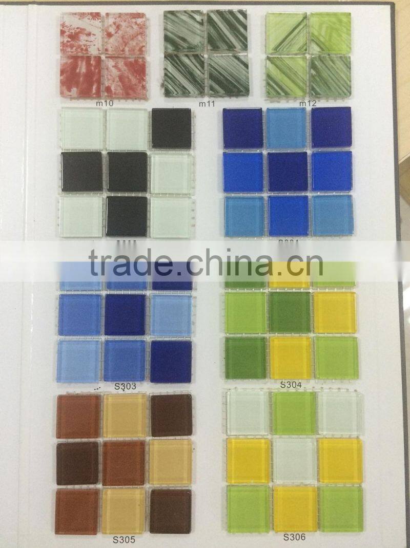 mixed color glass mosaic tile
