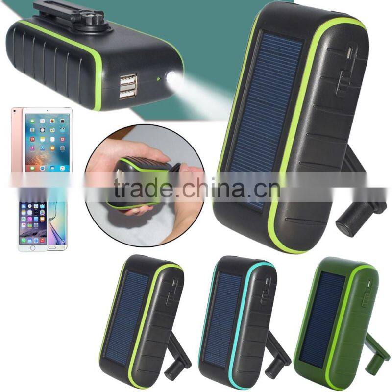 Outdoor emergency free energy power bank, USB hand power dynamo torch charger